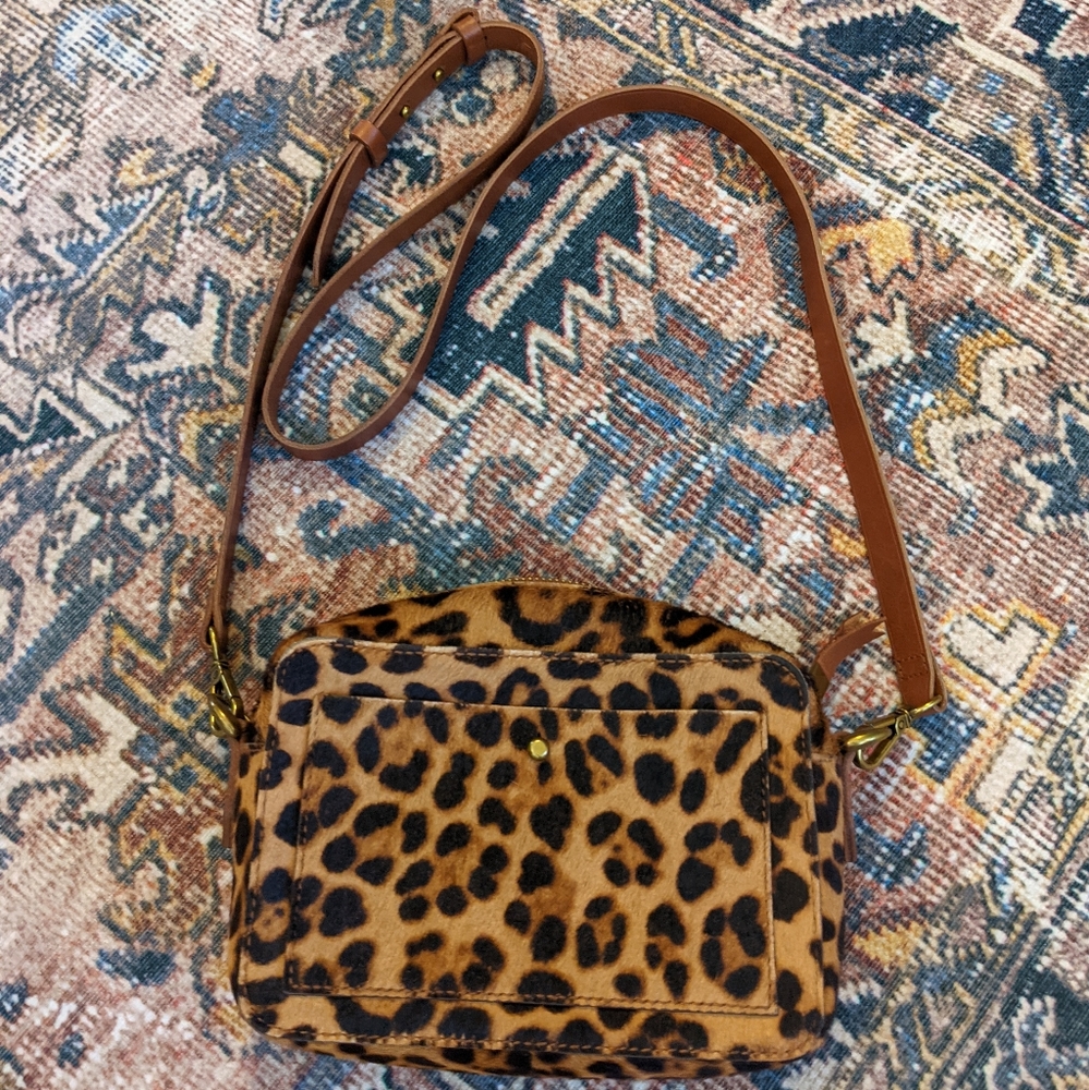 madewell The Transport Camera Bag: Calf Hair Edition GUC